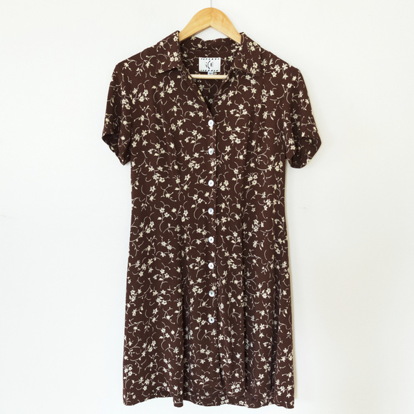 Vintage Dresses & Skirts - ✨ ICE Vintage Floral Button Down Dress